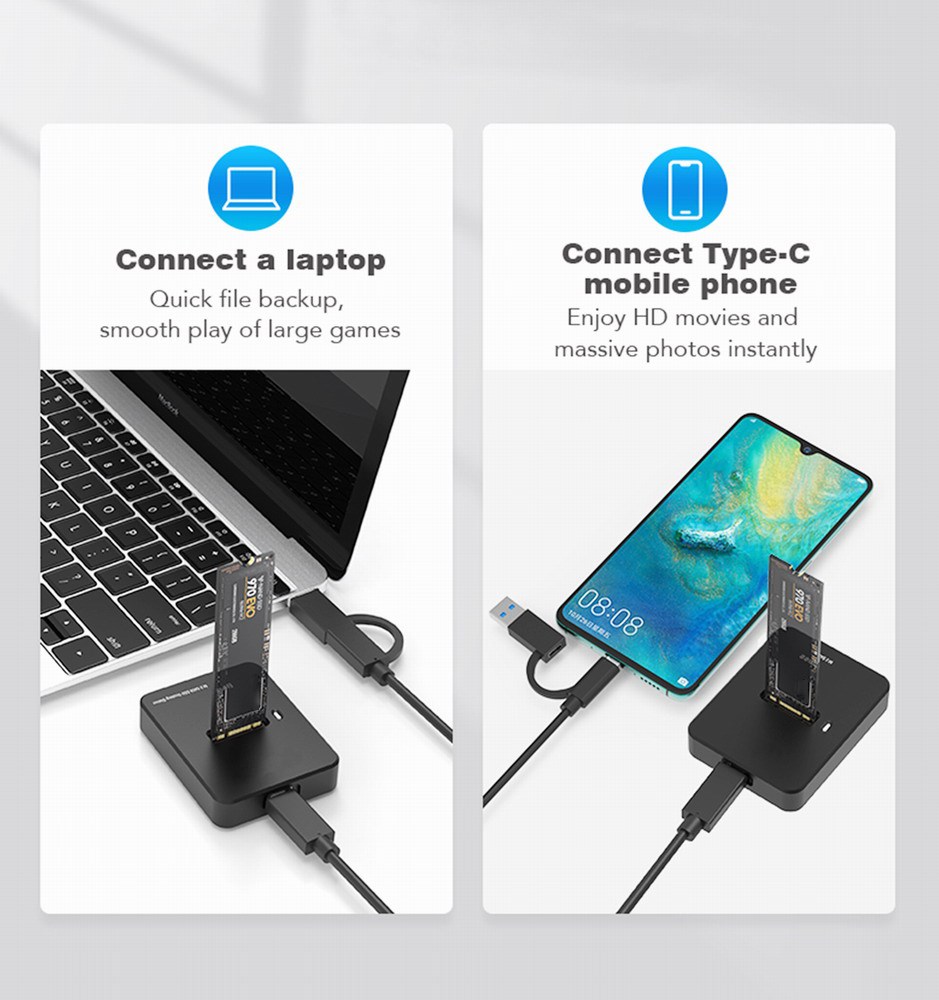 Gembird DD-U3M2 storage drive docking station USB 3.2 Gen 1 (3.1 Gen 1) Type-C Black Gembird DD-U3M2 storage drive docking station USB 3.2 Gen 1 (3.1 Gen 1) Type-C Black