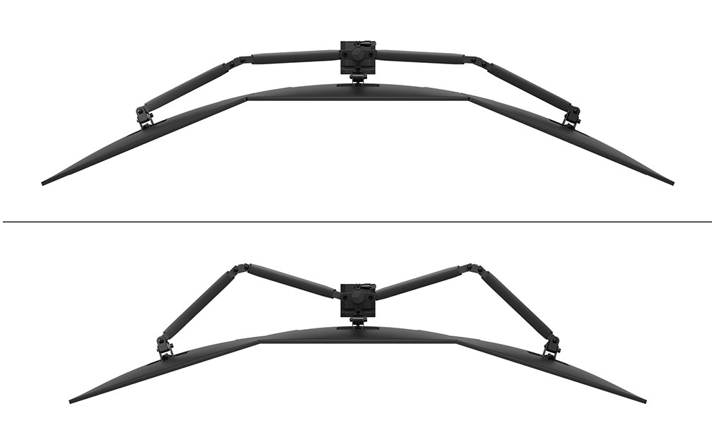 Desk mount for 3 monitors 10-27" Desk mount for 3 monitors 10-27"