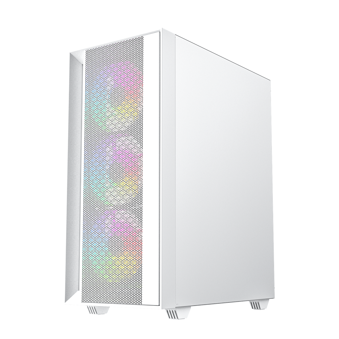 Gembird Fornax 4000W ARGB gaming ATX computer case, Midi Tower, backlight, White Gembird Fornax 4000W ARGB gaming ATX computer case, Midi Tower, backlight, White