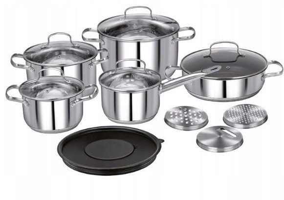 Smile 14-piece cookware set MGK-22 with cutting board set Smile 14-piece cookware set MGK-22 with cutting board set