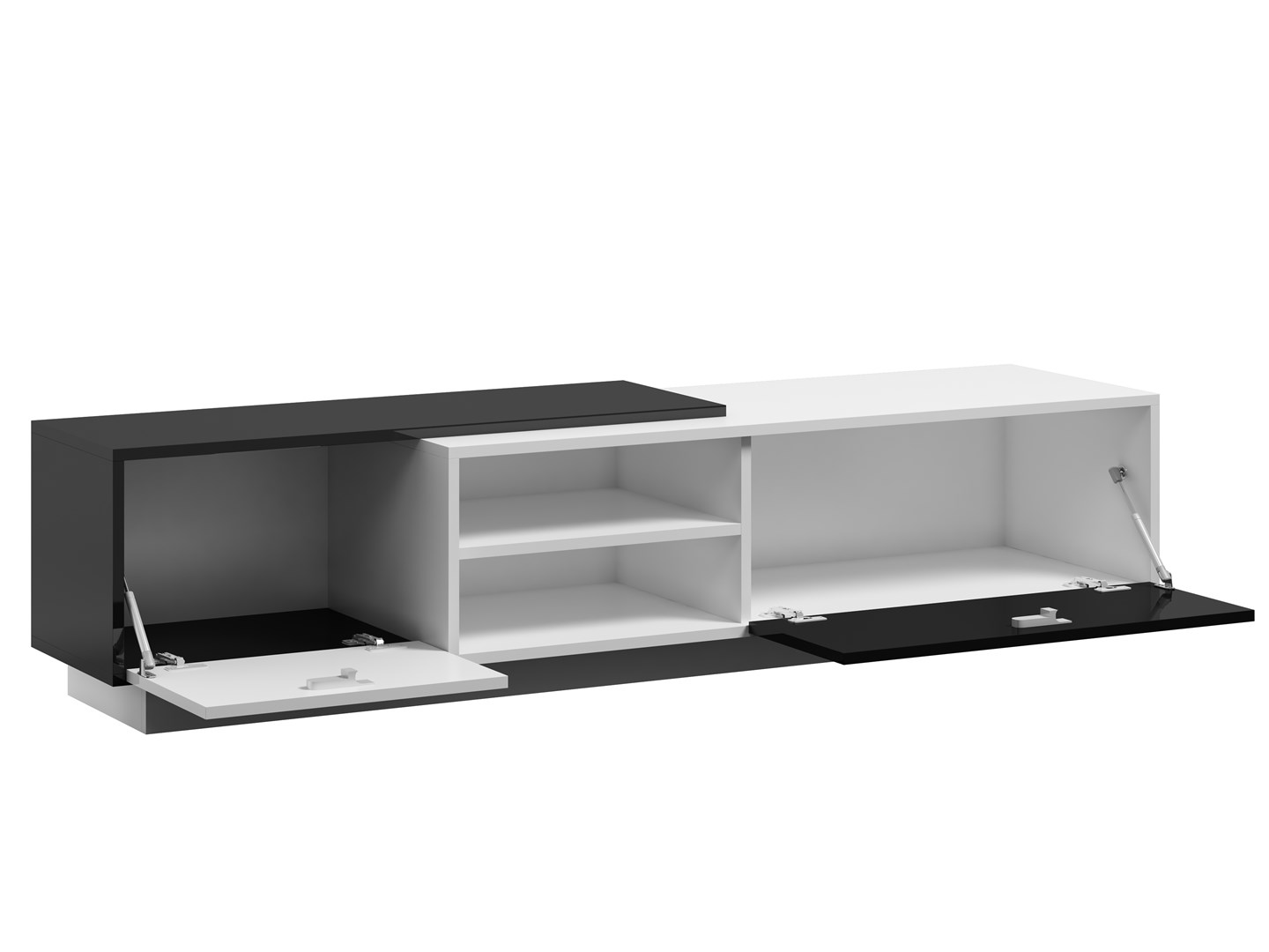 Cama TV cabinet SIGMA1 180 white/black gloss Cama TV cabinet SIGMA1 180 white/black gloss