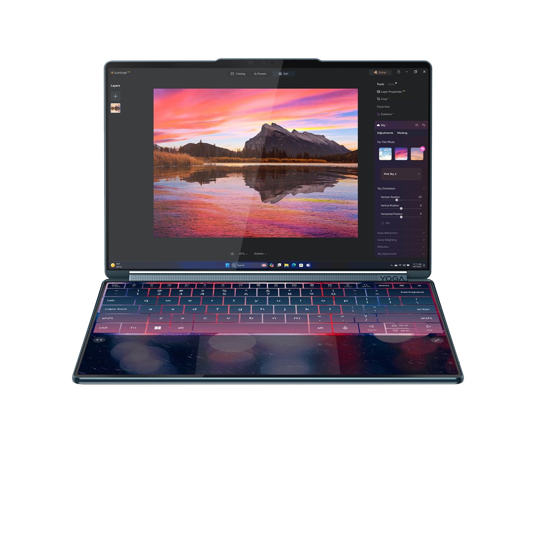 Lenovo Yoga Book 9 14IAH10 Intel Core Ultra 7 255H 35.6 cm (14") Touchscreen 2.8K 32 GB LPDDR5x-SDRAM 1 TB SSD Wi-Fi 7 (802.11be) Windows 11 Pro Teal Lenovo Yoga Book 9 14IAH10 Intel Core Ultra 7 255H 35.6 cm (14") Touchscreen 2.8K 32 GB LPDDR5x-SDRAM 1 TB SSD Wi-Fi 7 (802.11be) Windows 11 Pro Teal