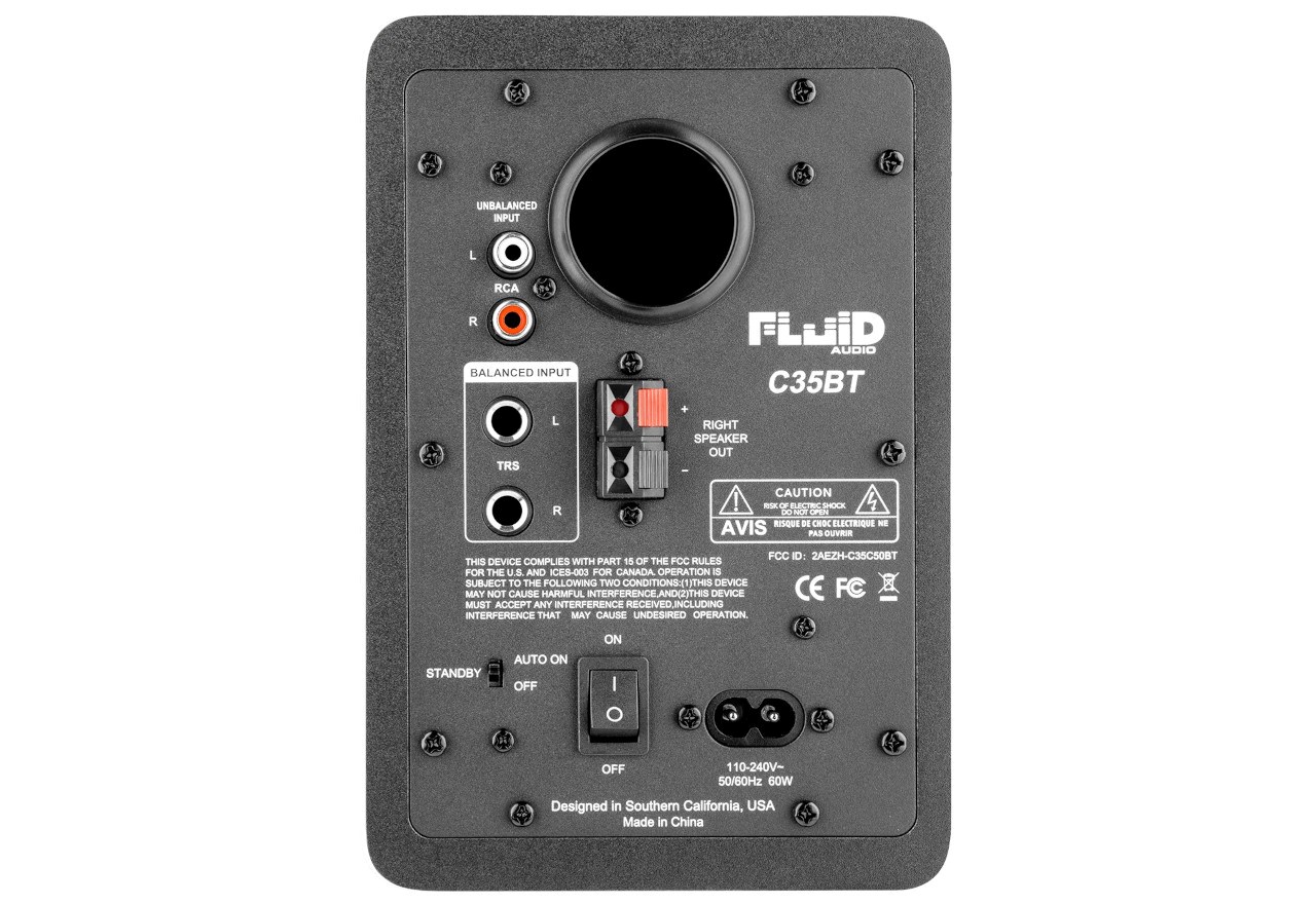 Fluid Audio C35BT - Active 3.5"-inch two-way reference studio monitor with Bluetooth (pair) Fluid Audio C35BT - Active 3.5"-inch two-way reference studio monitor with Bluetooth (pair)