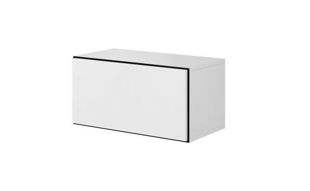 Cama full storage cabinet ROCO RO3 75/37/39 white/black/white Cama full storage cabinet ROCO RO3 75/37/39 white/black/white