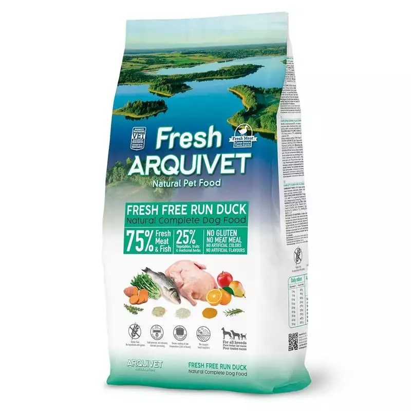 ARQUIVET Fresh Duck with ocean fish - semi-moist dog food - 2,5 kg ARQUIVET Fresh Duck with ocean fish - semi-moist dog food - 2,5 kg