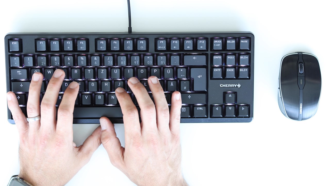 CHERRY G80-3000N RGB TKL keyboard Universal USB QWERTZ German Black CHERRY G80-3000N RGB TKL keyboard Universal USB QWERTZ German Black