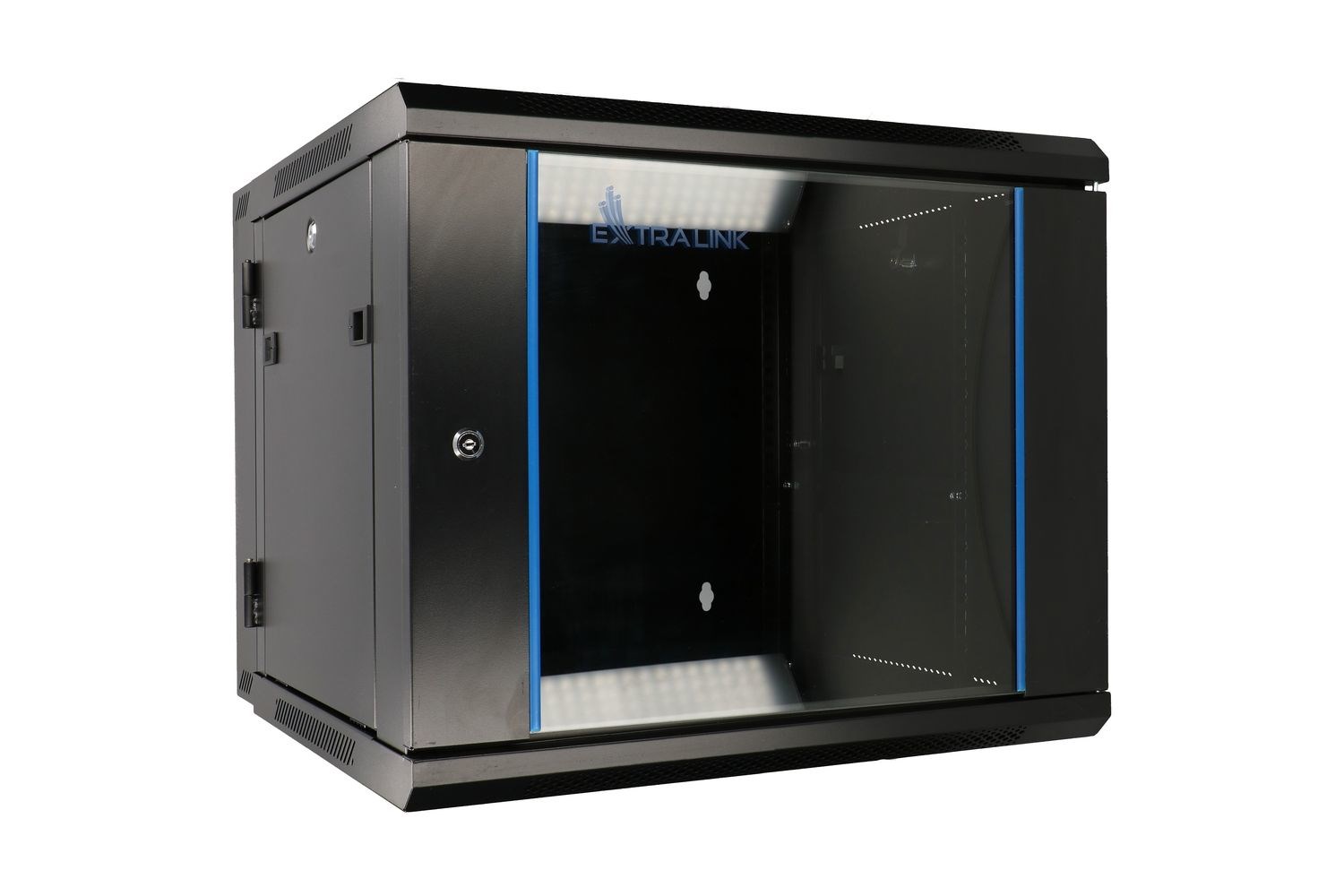 Extralink Rackmount cabinet 9U 600x600 AZH Black wall mounted, swing type Extralink Rackmount cabinet 9U 600x600 AZH Black wall mounted, swing type