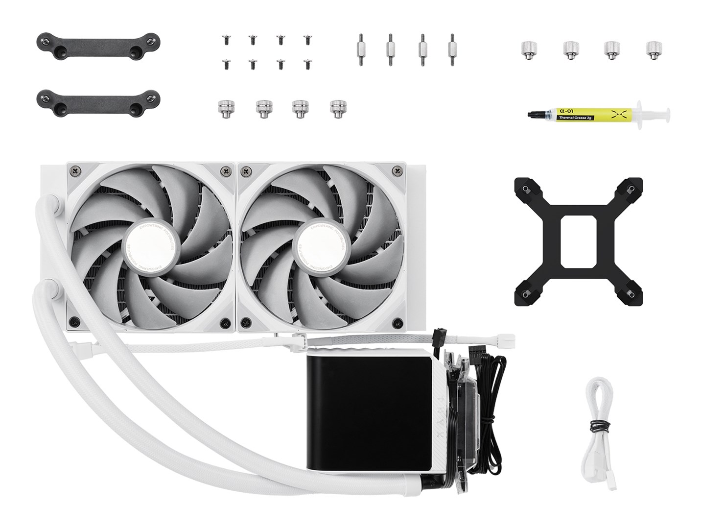 TRYX PANORAMA 240 Processor Liquid cooling kit 12 cm White 1 pc(s) TRYX PANORAMA 240 Processor Liquid cooling kit 12 cm White 1 pc(s)