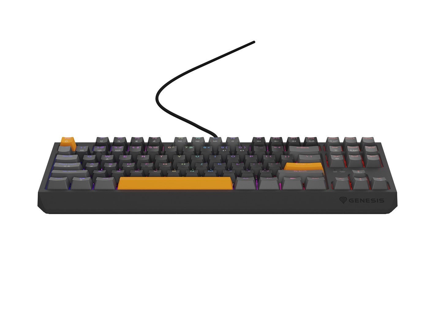 GENESIS Thor 230 TKL keyboard Gaming USB + RF Wireless + Bluetooth QWERTY Black, Grey, Orange GENESIS Thor 230 TKL keyboard Gaming USB + RF Wireless + Bluetooth QWERTY Black, Grey, Orange