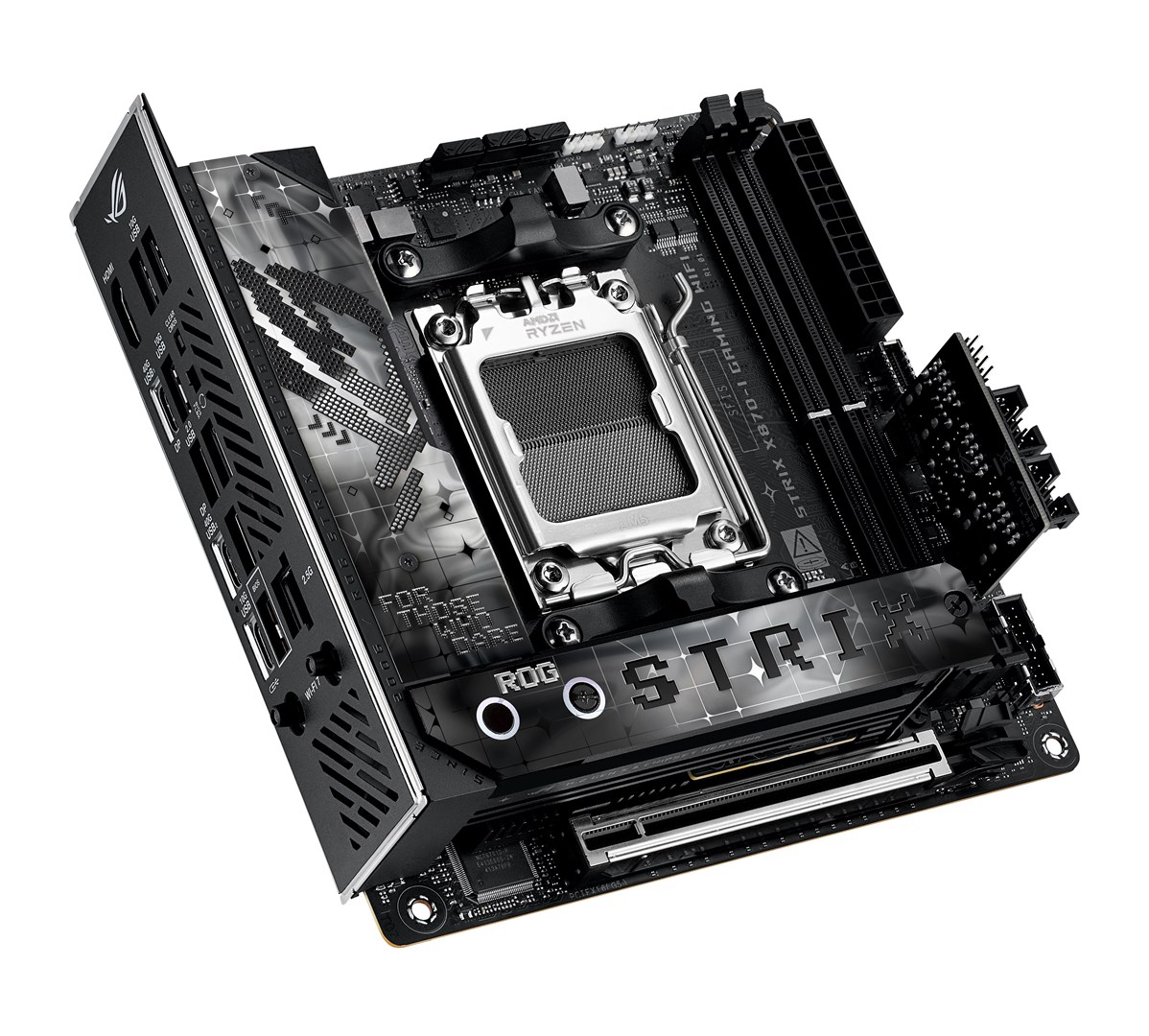 ASUS ROG STRIX X870-I GAMING WIFI AMD X870 socket AM5 mini ITX motherboard ASUS ROG STRIX X870-I GAMING WIFI AMD X870 socket AM5 mini ITX motherboard
