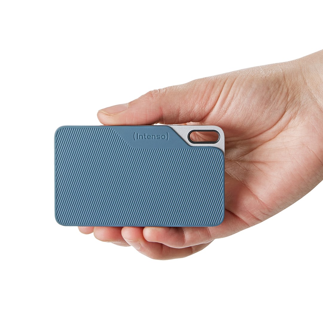 Intenso Lesen/Schreiben bis zu 500 MB/s/2TB USB Type-C 3.2 Gen 1 (3.1 Gen 1) Blue, Grey Intenso Lesen/Schreiben bis zu 500 MB/s/2TB USB Type-C 3.2 Gen 1 (3.1 Gen 1) Blue, Grey