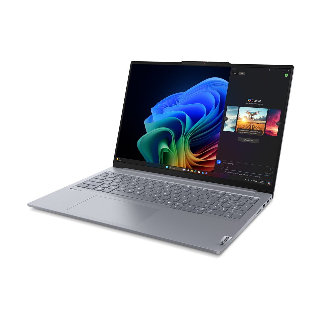 Lenovo ThinkBook 16 G7 QOY Copilot+ PC Qualcomm Snapdragon X1P-42-100 Laptop 40.6 cm (16") WUXGA 32 GB LPDDR5x-SDRAM 1 TB SSD Wi-Fi 7 (802.11be) Windows 11 Pro Grey Lenovo ThinkBook 16 G7 QOY Copilot+ PC Qualcomm Snapdragon X1P-42-100 Laptop 40.6 cm (16") WUXGA 32 GB LPDDR5x-SDRAM 1 TB SSD Wi-Fi 7 (802.11be) Windows 11 Pro Grey