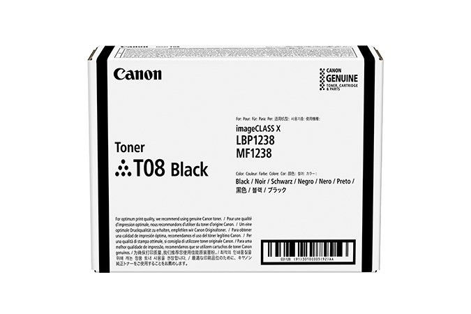 Canon TONER T08 BLACK toner cartridge 1 pc(s) Original Canon TONER T08 BLACK toner cartridge 1 pc(s) Original