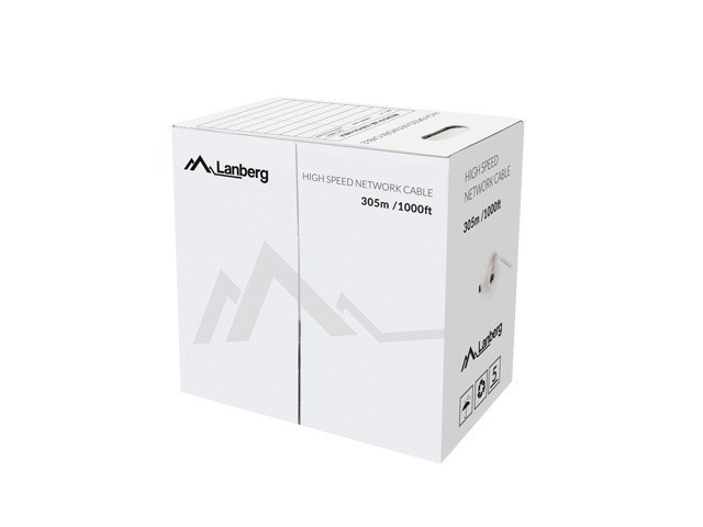 Lanberg LCU5-12CU-0305-S networking cable Grey 305 m Cat5e U/UTP (UTP) Lanberg LCU5-12CU-0305-S networking cable Grey 305 m Cat5e U/UTP (UTP)