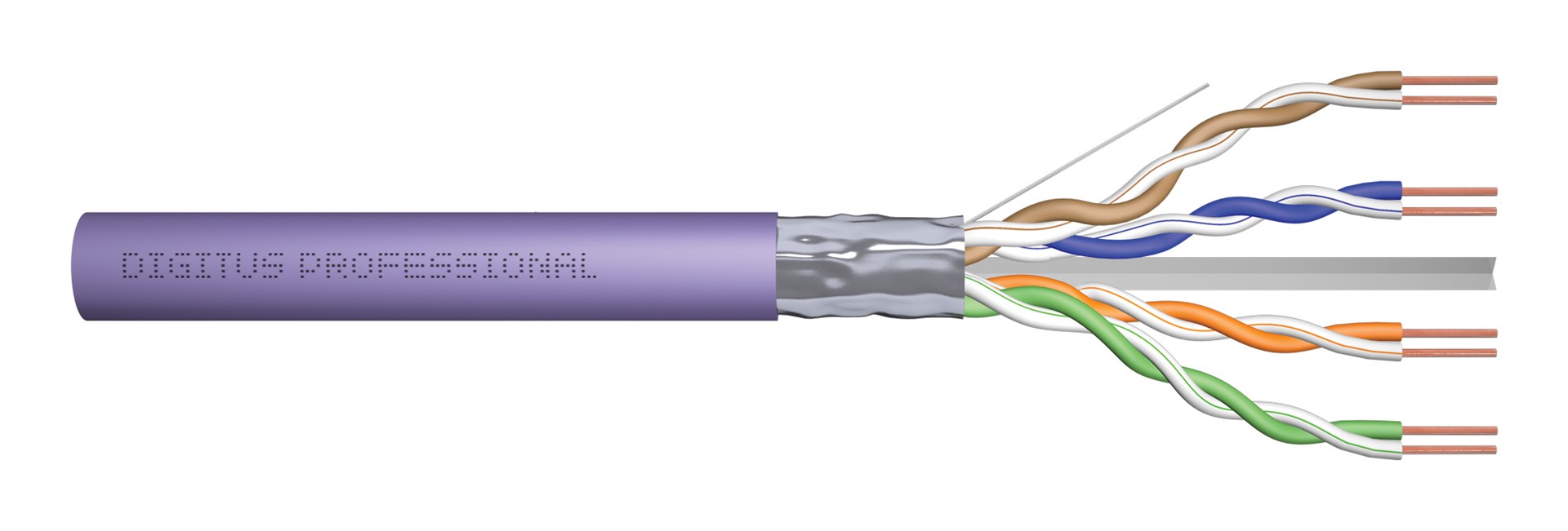 Digitus CAT 6 F/UTP installation cable, 100 m, simplex, Dca Digitus CAT 6 F/UTP installation cable, 100 m, simplex, Dca
