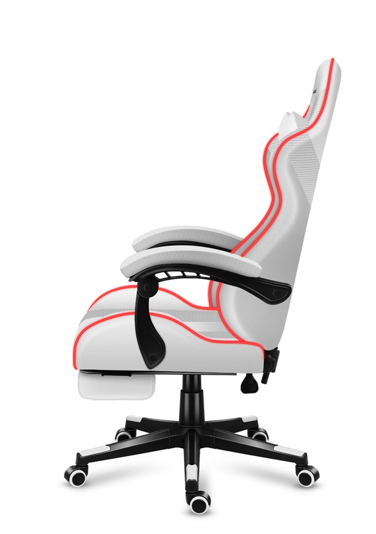 HUZARO FORCE 4.7 RGB White GAMING CHAIR HUZARO FORCE 4.7 RGB White GAMING CHAIR