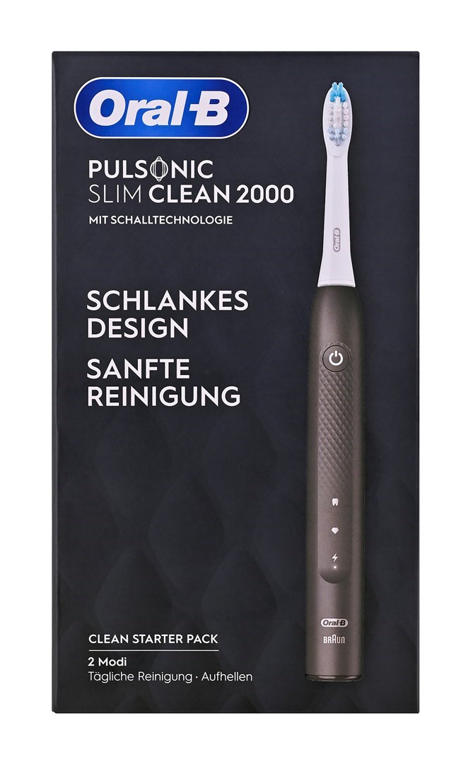 Oral-B Pulsonic Slim Clean 2000 Sonic toothbrush Black Oral-B Pulsonic Slim Clean 2000 Sonic toothbrush Black