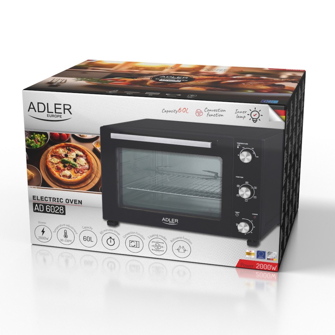 Adler AD 6028 oven Black Adler AD 6028 oven Black