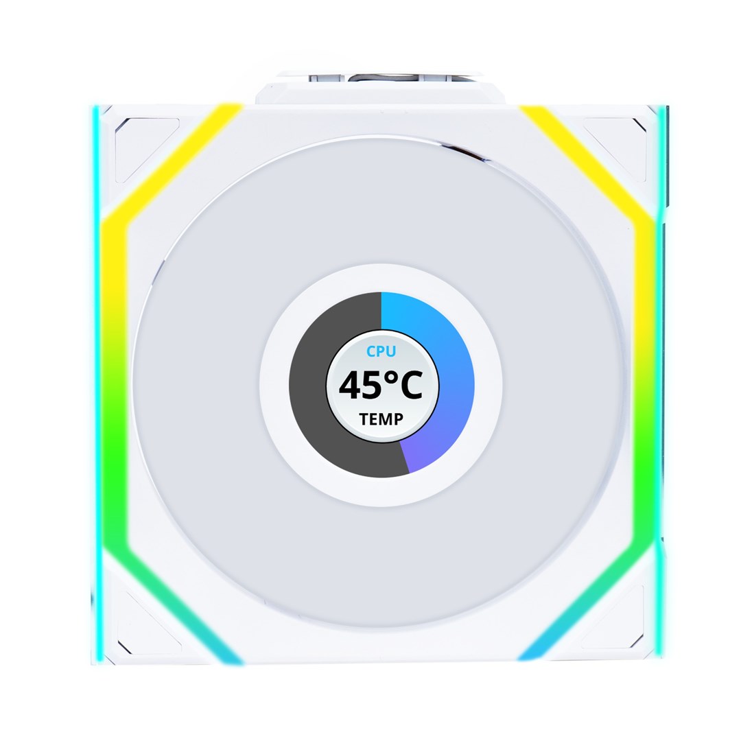 Lian Li UNI FAN SL Wireless LCD 120 Computer case 12 cm White 1 pc(s) Lian Li UNI FAN SL Wireless LCD 120 Computer case 12 cm White 1 pc(s)