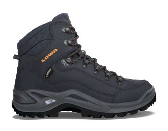 LOWA Renegade GTX Mid Male Adult Black, Blue, Grey LOWA Renegade GTX Mid Male Adult Black, Blue, Grey