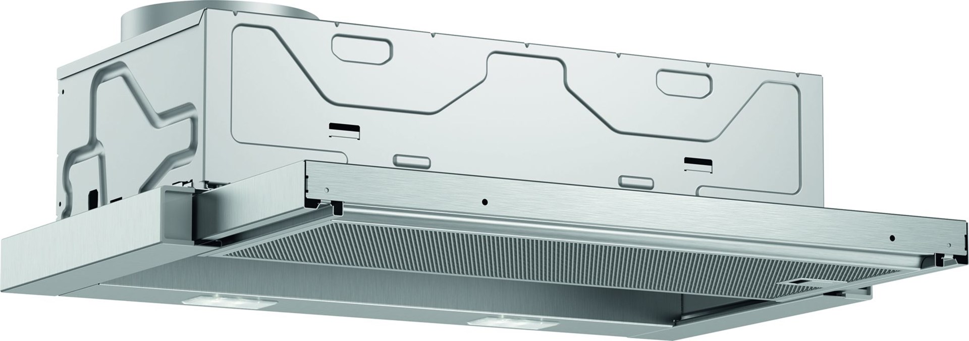 Bosch Serie 2 DFL063W56 cooker hood Semi built-in (pull out) Metallic 328 m³/h Bosch Serie 2 DFL063W56 cooker hood Semi built-in (pull out) Metallic 328 m³/h
