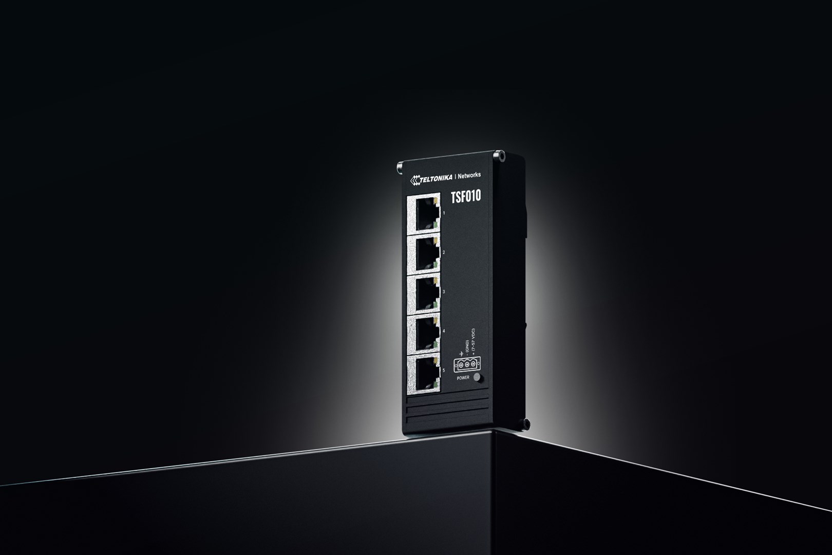 Teltonika NETWORKS TSF010 Flat Ethernet Switch Unmanaged Fast Ethernet (10/100) DIN rail Black Teltonika NETWORKS TSF010 Flat Ethernet Switch Unmanaged Fast Ethernet (10/100) DIN rail Black