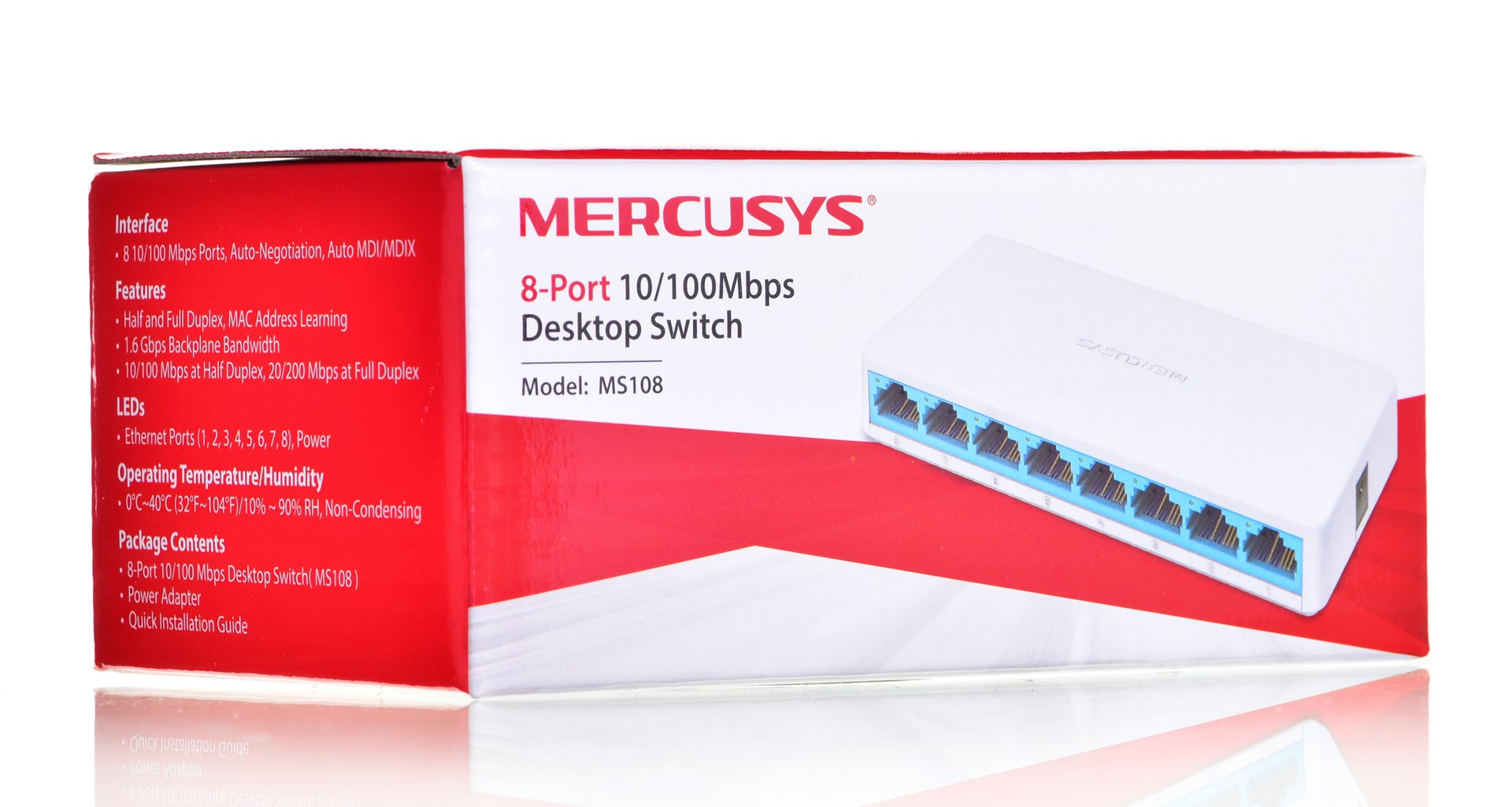 Mercusys 8-Port 10/100Mbps Desktop Switch Mercusys 8-Port 10/100Mbps Desktop Switch