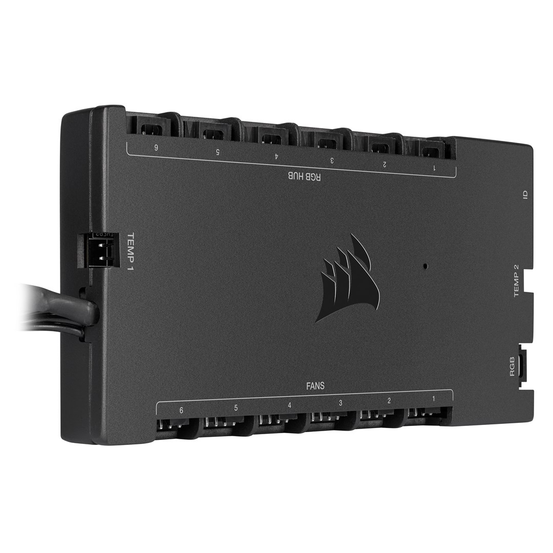 Corsair iCUE Commander Core XT fan speed controller 6 channels Black Corsair iCUE Commander Core XT fan speed controller 6 channels Black