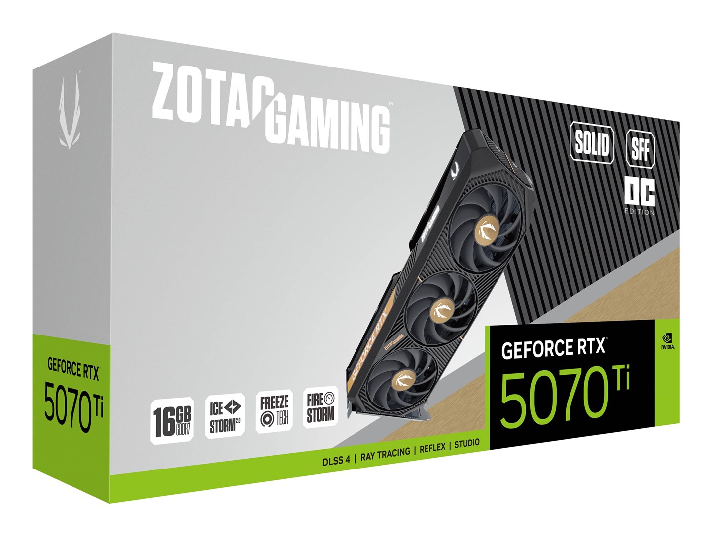 Zotac GAMING GeForce RTX 5070 Ti SOLID SFF OC NVIDIA 16 GB GDDR7 Zotac GAMING GeForce RTX 5070 Ti SOLID SFF OC NVIDIA 16 GB GDDR7