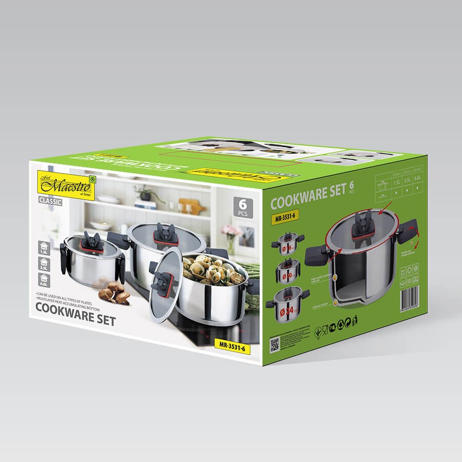 Maestro 6-piece pot set MR-3531-6 Maestro 6-piece pot set MR-3531-6