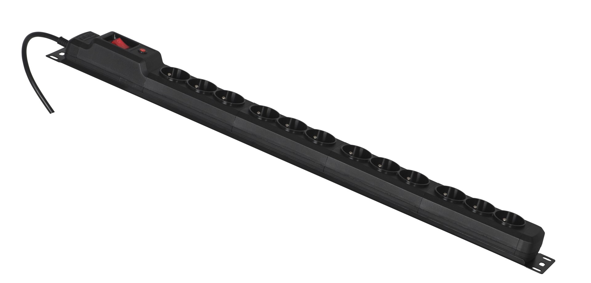 Activejet COMBO 12 socket power strip 3m black Activejet COMBO 12 socket power strip 3m black
