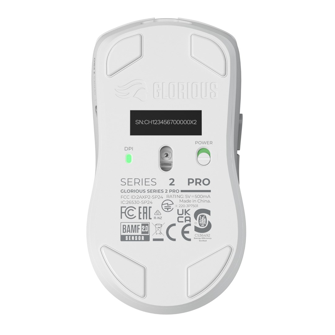Glorious Gaming Glorious Series 2 PRO 4K/8K Hz Wireless Mouse - White Glorious Gaming Glorious Series 2 PRO 4K/8K Hz Wireless Mouse - White