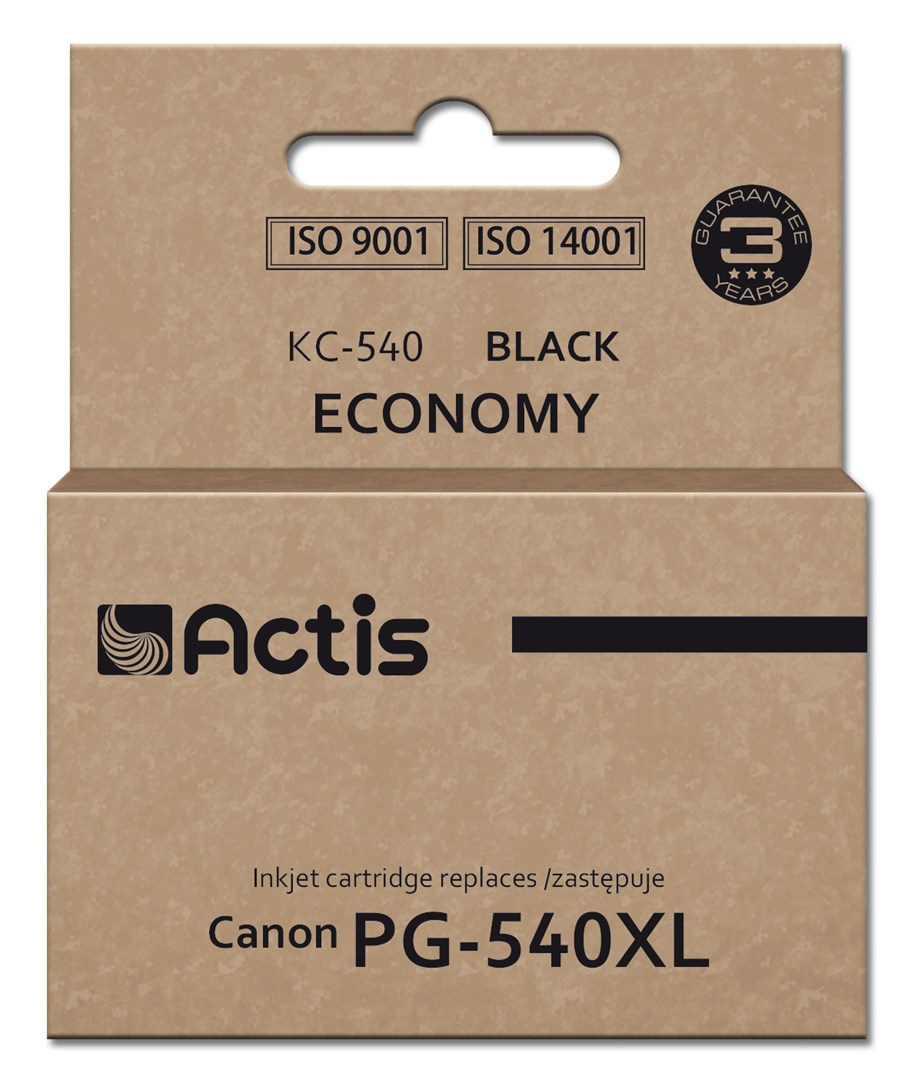 Actis KC-540 Ink (replacement for Canon PG-540XL; Supreme; 22 ml; black). Actis KC-540 Ink (replacement for Canon PG-540XL; Supreme; 22 ml; black).