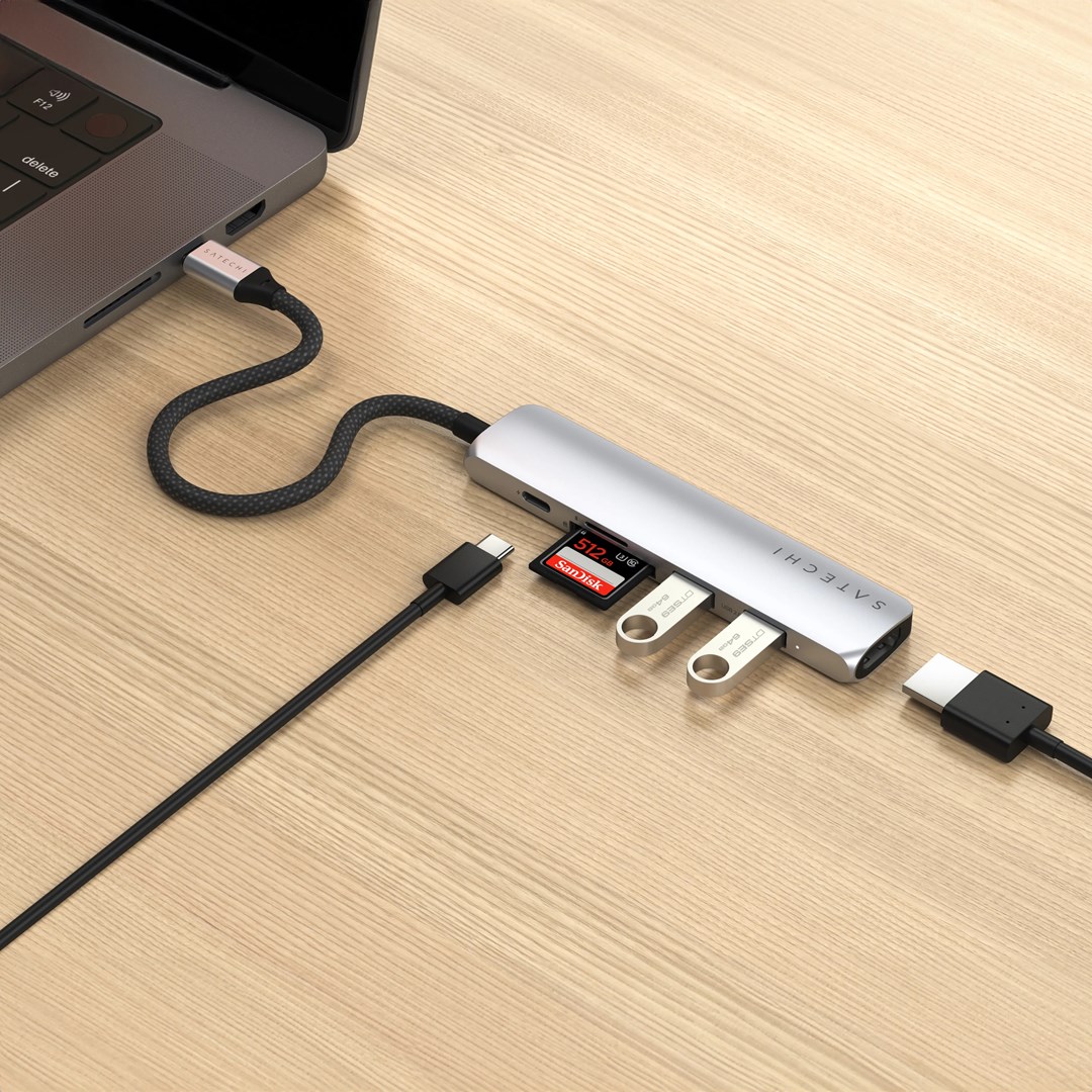 Satechi ST-P6SS interface hub USB Type-C 10000 Mbit/s Silver Satechi ST-P6SS interface hub USB Type-C 10000 Mbit/s Silver