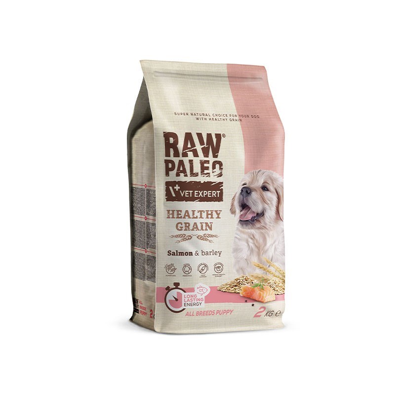 VET EXPERT Raw Paleo Healthy Grain Puppy Salmon and barley - dry dog food - 2 kg VET EXPERT Raw Paleo Healthy Grain Puppy Salmon and barley - dry dog food - 2 kg
