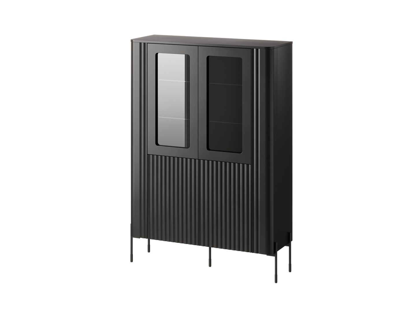 Cama VERA display cabinet 110x40x160 matt black Cama VERA display cabinet 110x40x160 matt black