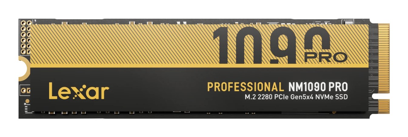 Lexar Professional NM1090 PRO 4 TB M.2 PCI Express 5.0 NVMe 3D TLC NAND Lexar Professional NM1090 PRO 4 TB M.2 PCI Express 5.0 NVMe 3D TLC NAND