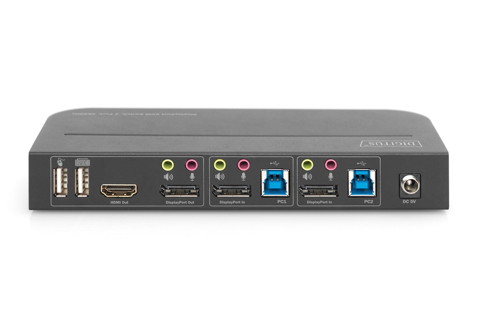 Digitus KVM Switch, 2-Port, 4K60Hz, 2 x DP in, 1 x DP/HDMI out Digitus KVM Switch, 2-Port, 4K60Hz, 2 x DP in, 1 x DP/HDMI out