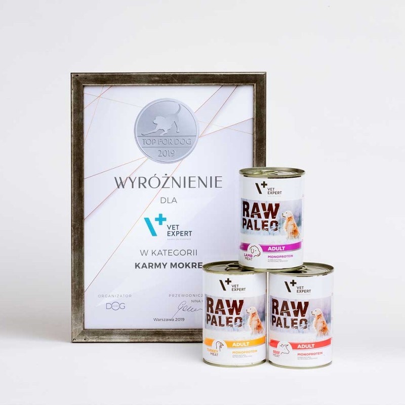 RAW PALEO Adult Monoprotein Beef - wet dog food - 800 g RAW PALEO Adult Monoprotein Beef - wet dog food - 800 g
