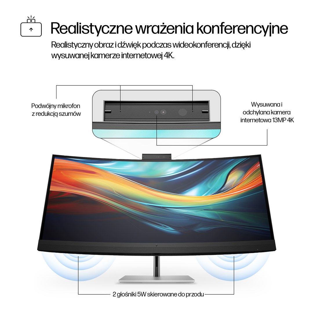 HP Series 7 Pro 39.7 inch 5K2K Conferencing Monitor-740pm HP Series 7 Pro 39.7 inch 5K2K Conferencing Monitor-740pm