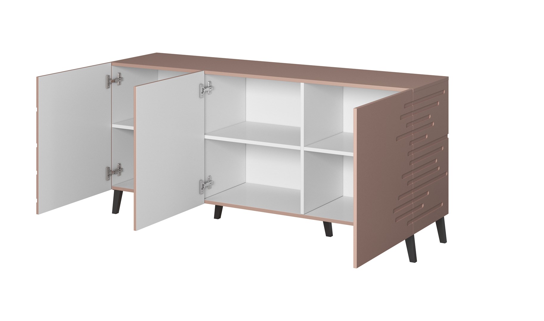 Nova chest of drawers 155x40x72 Pink Mat Nova chest of drawers 155x40x72 Pink Mat