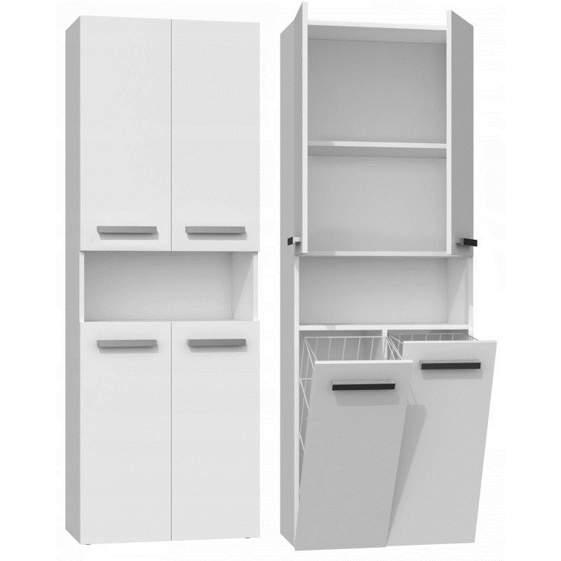 Topeshop NEL 2K DK BIEL bathroom storage cabinet White Topeshop NEL 2K DK BIEL bathroom storage cabinet White