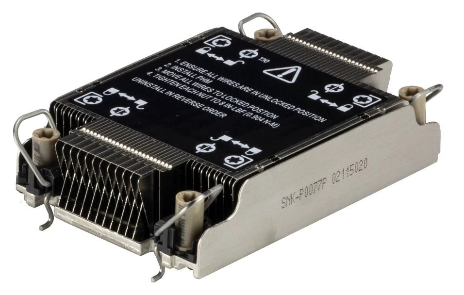 Supermicro SNK-P0077P computer cooling system Processor Heatsink/Radiator Black, Stainless steel Supermicro SNK-P0077P computer cooling system Processor Heatsink/Radiator Black, Stainless steel