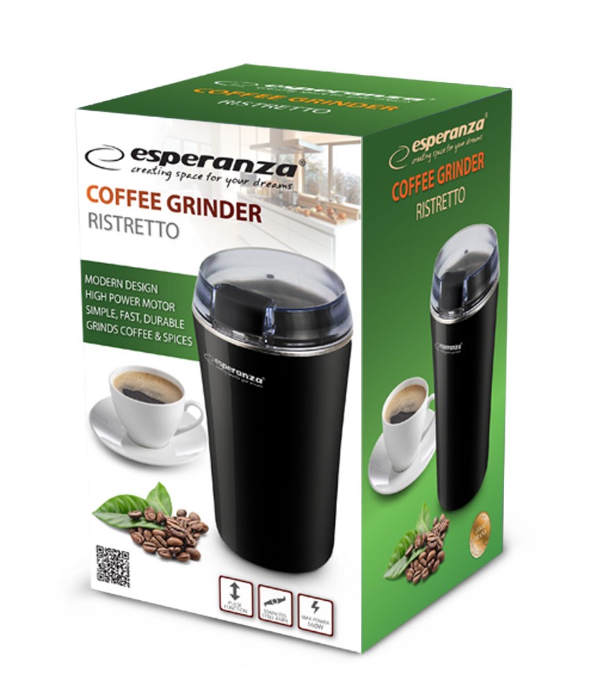 Esperanza EKC008K Coffee Grinder black 160 W Esperanza EKC008K Coffee Grinder black 160 W