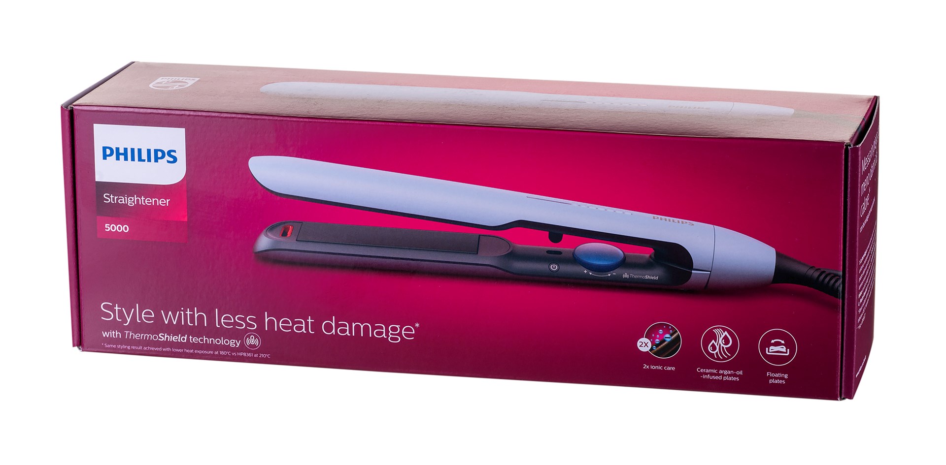 Hair Straightener Philips 5000 series BHS520/00 Warm Black, White 1.8 m Hair Straightener Philips 5000 series BHS520/00 Warm Black, White 1.8 m