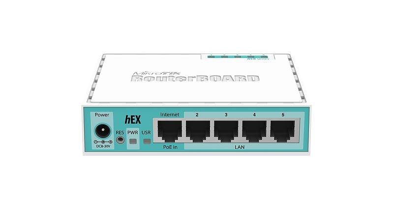 Mikrotik RB750GR3 Gigabit Ethernet Router Turquoise, White Mikrotik RB750GR3 Gigabit Ethernet Router Turquoise, White