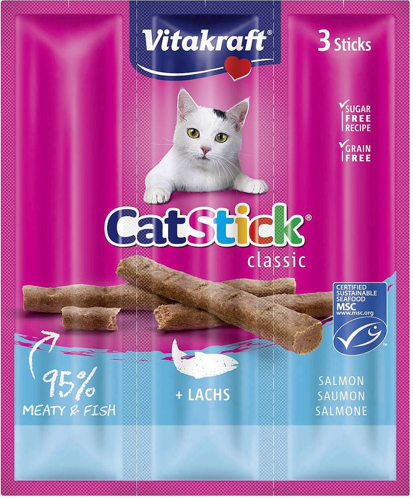 VITAKRAFT CatStick Classic Salmon - cat treats - 18g VITAKRAFT CatStick Classic Salmon - cat treats - 18g