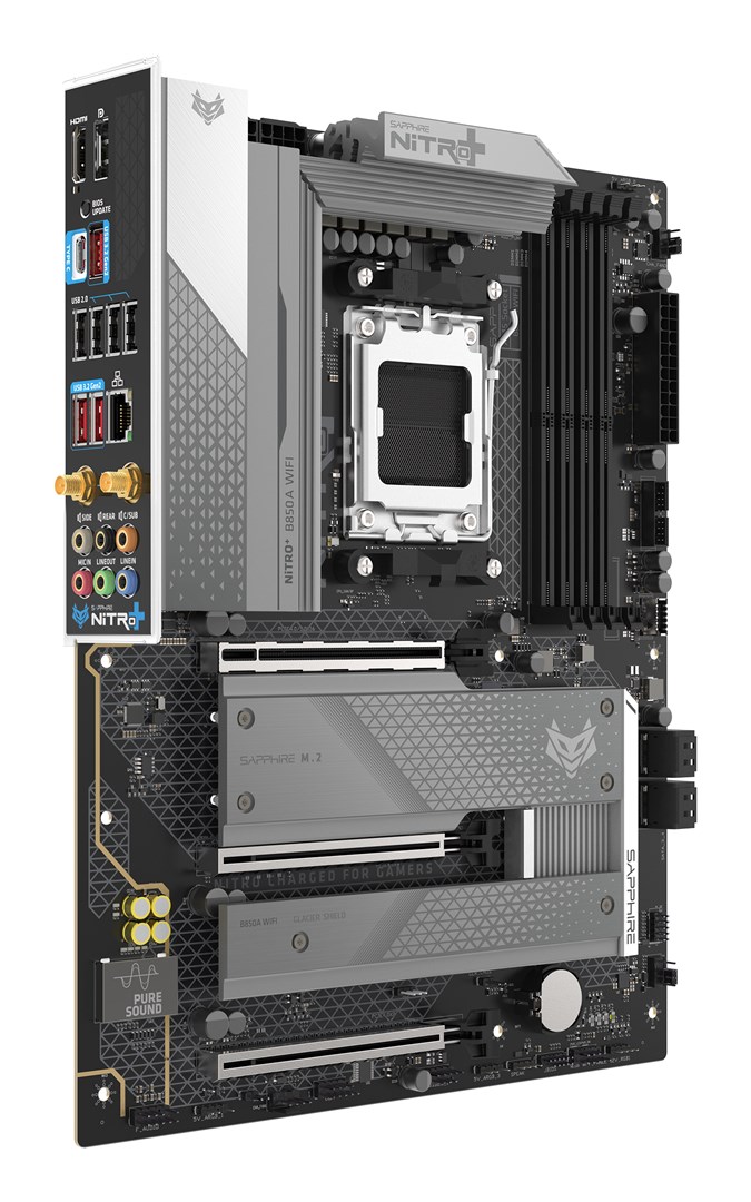 Sapphire NITRO+ B850A WIFI 7 AMD B850 Socket AM5 micro ATX Sapphire NITRO+ B850A WIFI 7 AMD B850 Socket AM5 micro ATX