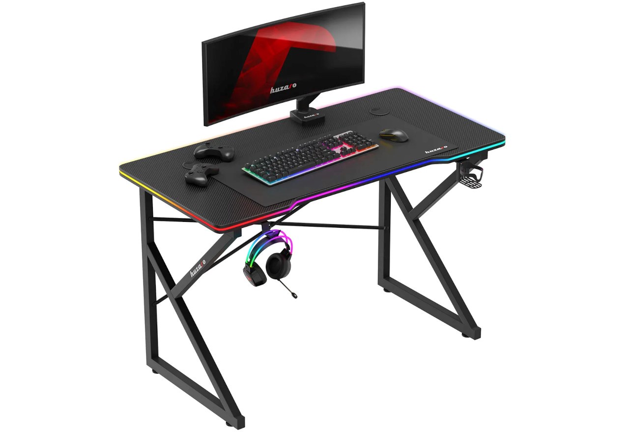 Huzaro Hero 1.7 RGB Black - gaming table Huzaro Hero 1.7 RGB Black - gaming table