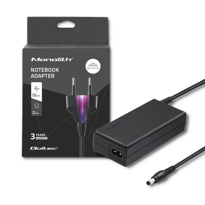 Qoltec 50089.90W power adapter/inverter Indoor Black Qoltec 50089.90W power adapter/inverter Indoor Black